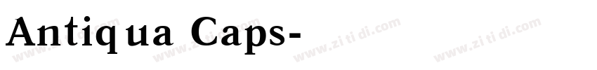 Antiqua Caps字体转换